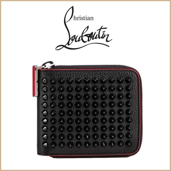 【Christian Louboutinコピー】 Panettone 二つ折り財布 Black 6051616