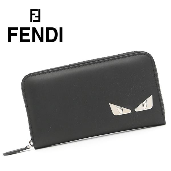 新作【フェンディスーパーコピー FENDI】BAG BUGS Zip Wallet Black 7042722