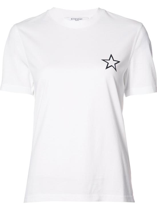 GIVENCHY (ジバンシー スーパーコピー ) スタープリント Tシャツ 白 7072401