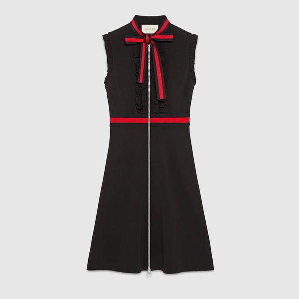 2017AW グッチ服スーパーコピー GUCCI Jersey dress with web trim ジャージー ドレス 434249 X5C77 1301