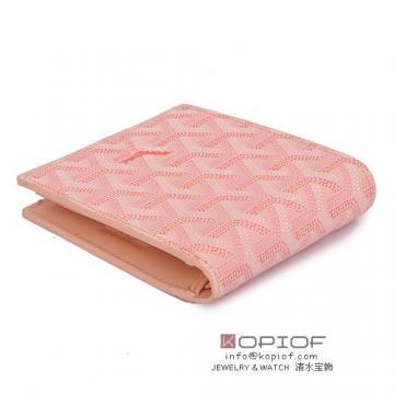 日本ゴヤール スーパーコピー 財布 二つ折り 名刺入れ ピンク go137