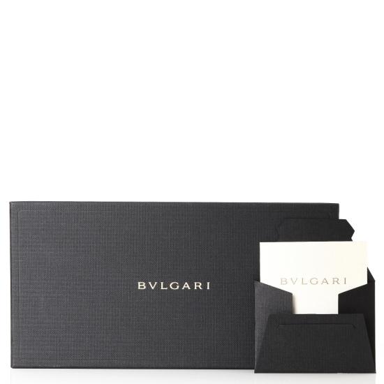 BVLGARI 15AW ブルガリスーパーコピー N級品 ロゴリング二つ折り長財布_BLACK 33745