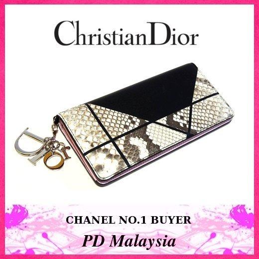 【Christian Dior】ディオール財布 コピー ★INピンク×２つ折り財布×パイソン★最新作★7010334