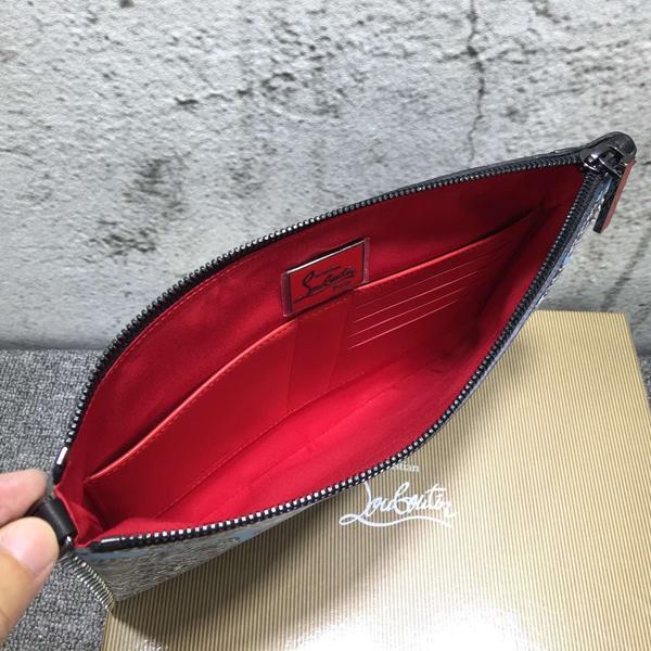 2016-17AW クリスチャンルブタン コピー Peter Pouch クラッチバッグ Etain 1145048-0001-CM57